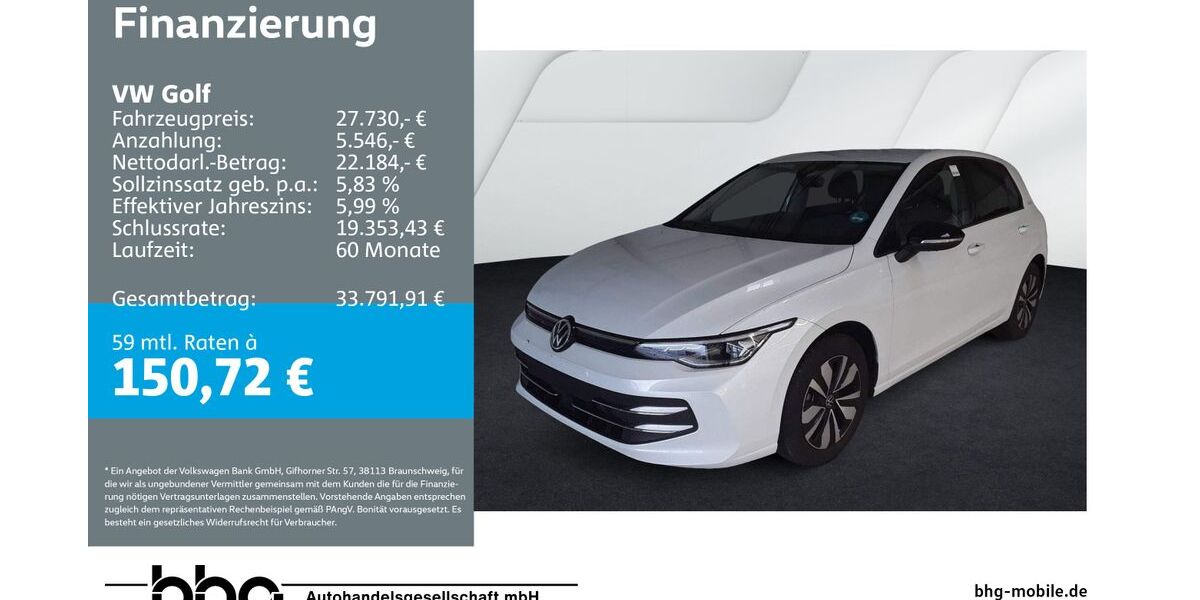 VW Golf 10.181 km 27.730 &euro; Reutlingen 72770