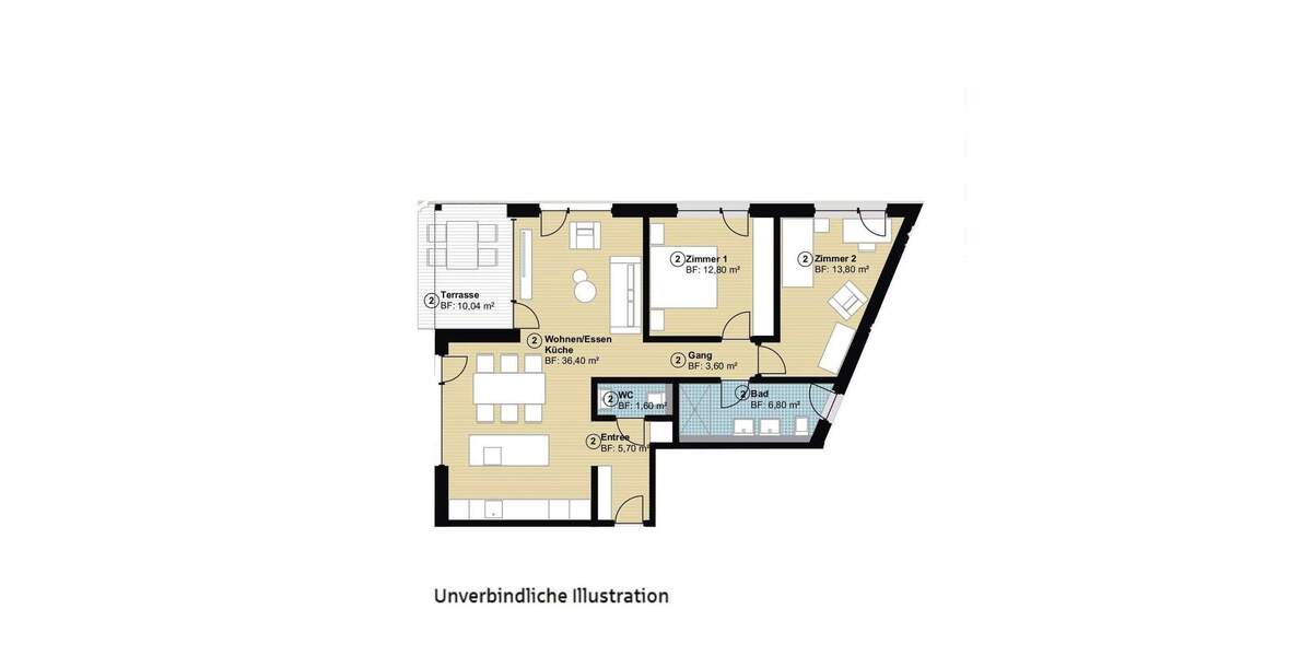 Etagenwohnung Hildrizhausen - 3 Zimmer, 86 m&sup2;, 498.800&euro; | Angebot:25802255