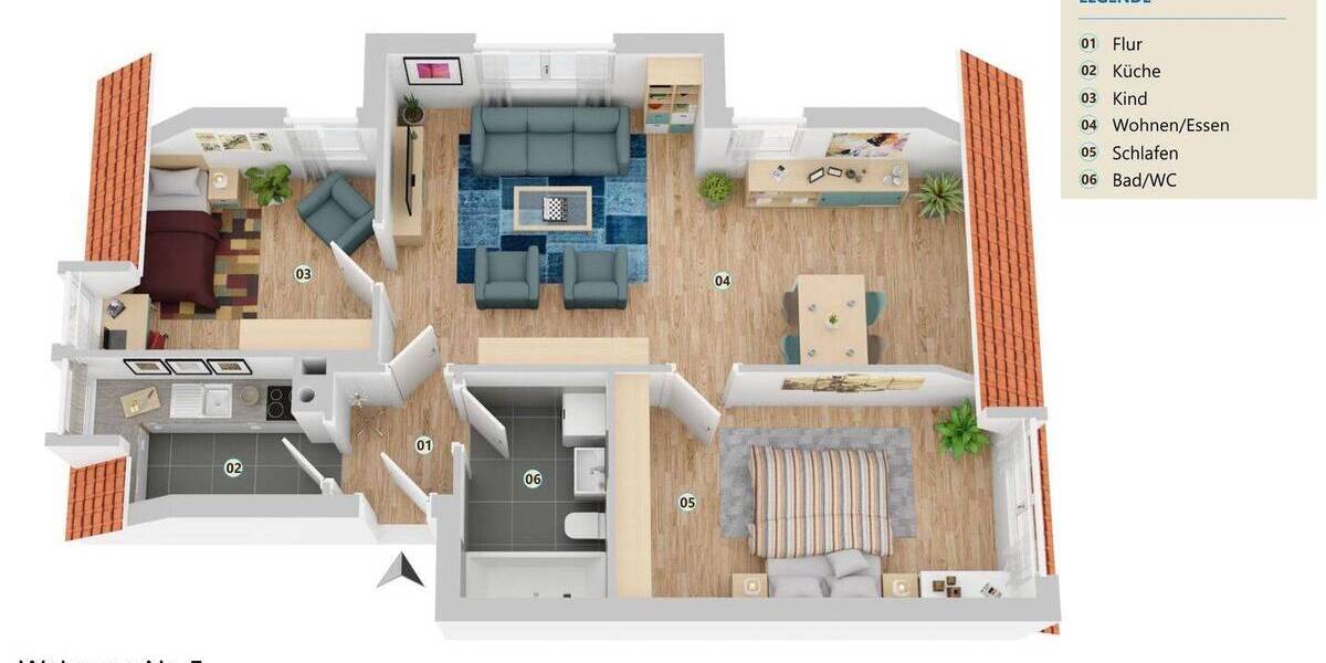 Etagenwohnung Hechingen Weilheim - 3 Zimmer, 54 m&sup2;, 125.000&euro; | Angebot:25998686