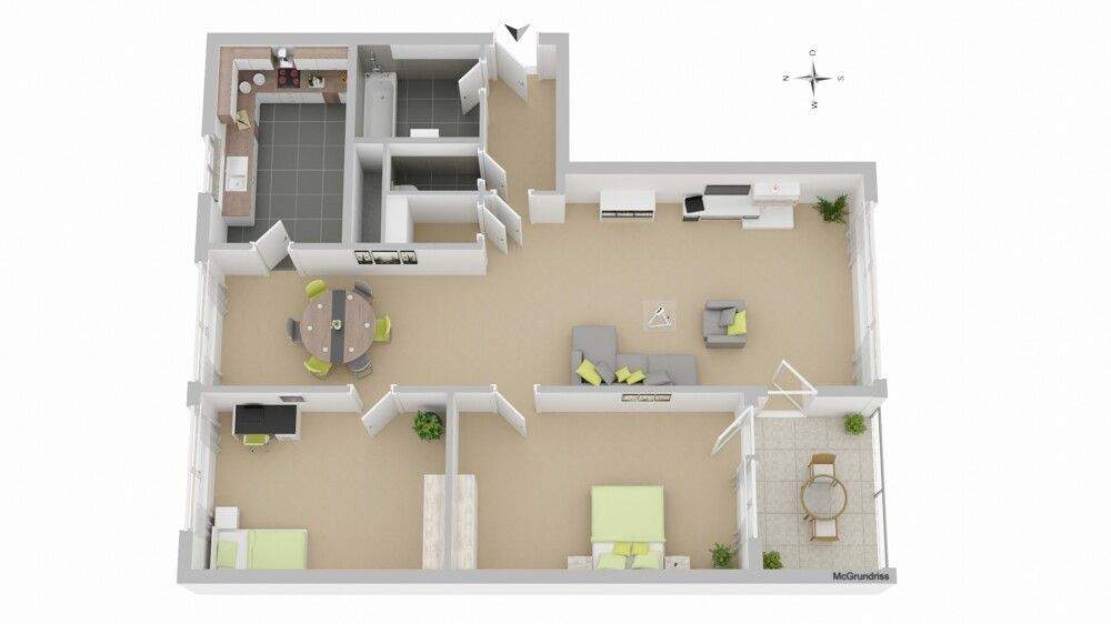 Etagenwohnung Leinfelden-Echterdingen Echterdingen - 3 Zimmer, 79 m&sup2;, 279.000&euro; | Angebot:25865059