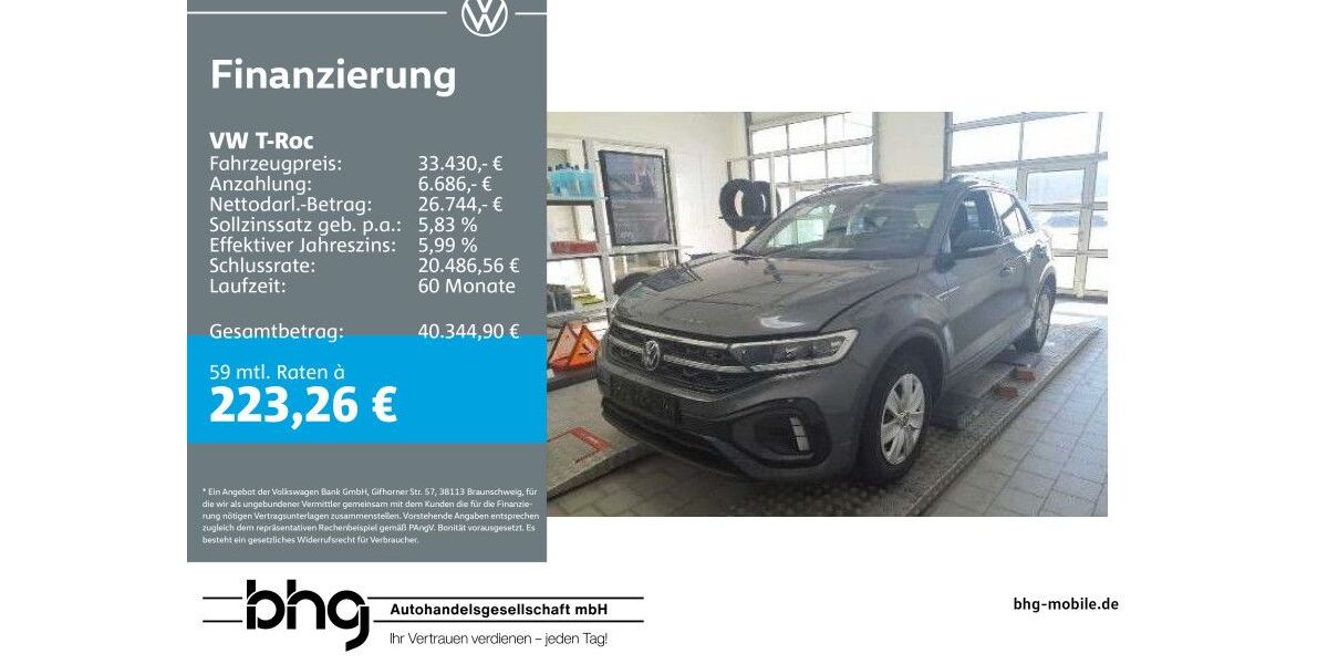VW T-Roc 15.364 km 33.430 &euro; Reutlingen 72770