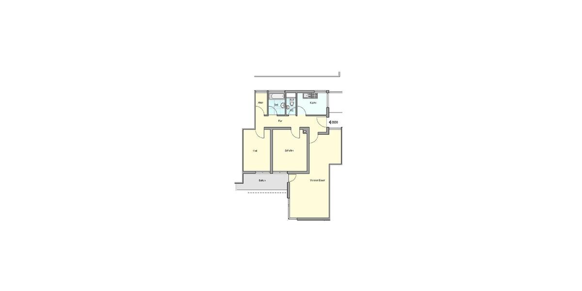 Etagenwohnung Esslingen am Neckar Oberesslingen - 3 Zimmer, 81 m&sup2;, 864&euro; | Angebot:26458989
