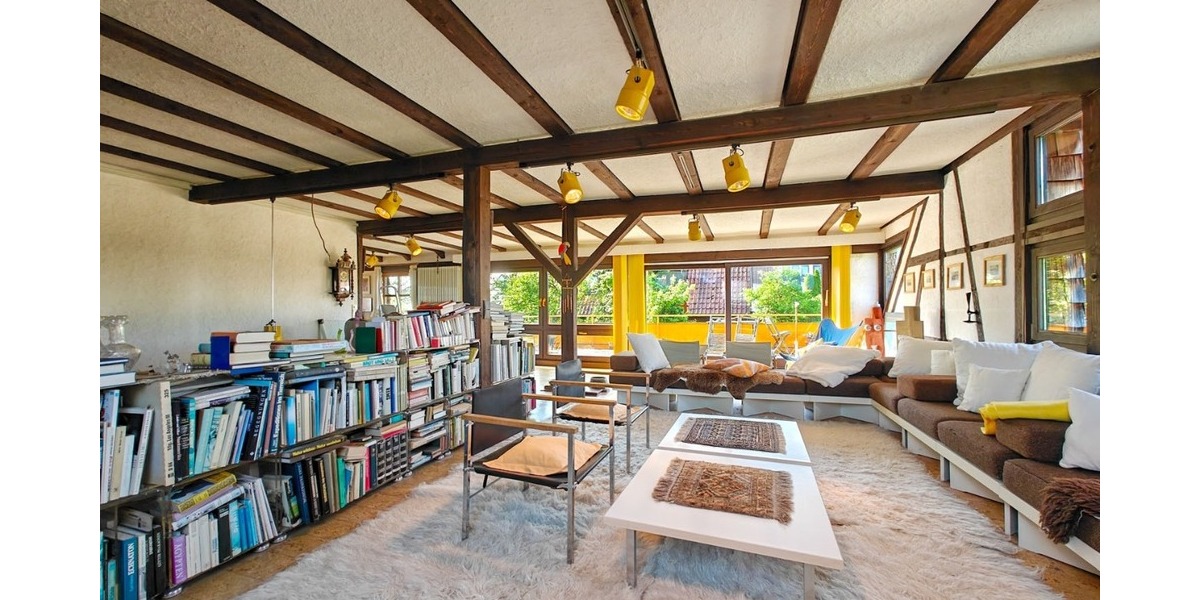 Charmantes Fachwerkhaus mit ELW, Atelier und Ausbaureserve - Wohnen & Arbeiten unter einem Dach - Bauernhaus, Landhaus Reutlingen Rommelsbach | Angebot:24690906