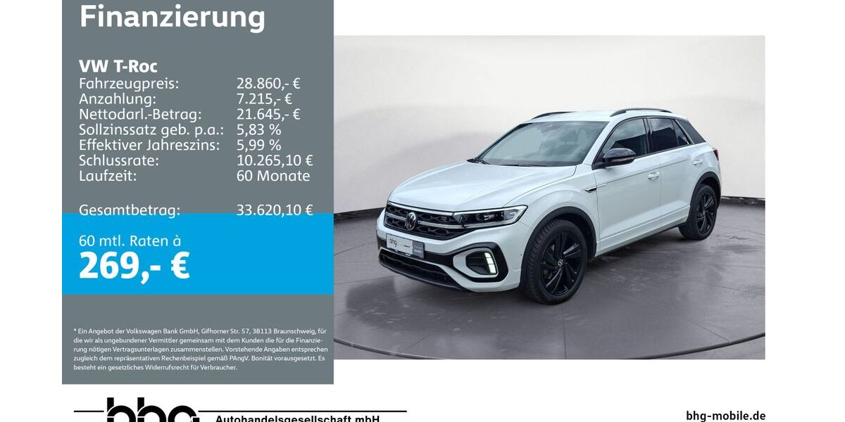 VW T-Roc 15.642 km 28.860 &euro; Reutlingen 72770