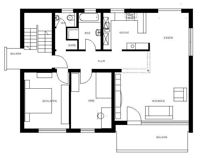 Etagenwohnung Nürtingen - 3.5 Zimmer, 98 m&sup2;, 1.250&euro; | Angebot:27595898
