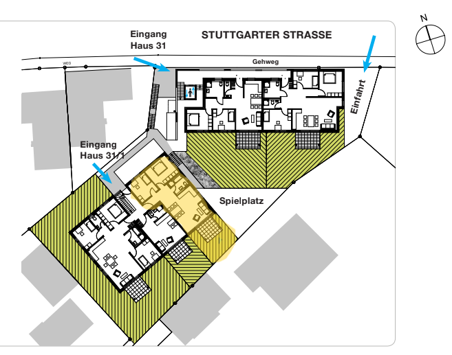 Etagenwohnung Filderstadt - 3 Zimmer, 82 m&sup2;, 400.000&euro; | Angebot:27070251
