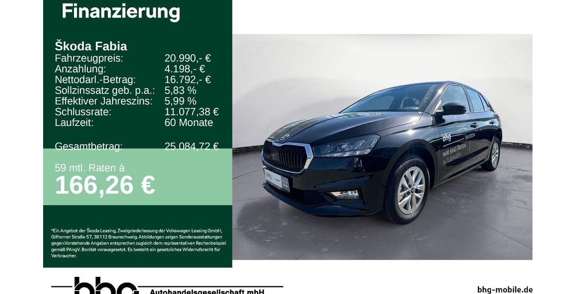 Skoda Fabia 1.637 km 20.990 &euro; Tübingen 72072