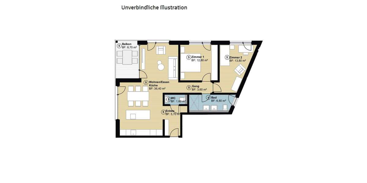 Etagenwohnung Hildrizhausen - 3.5 Zimmer, 85 m&sup2;, 498.800&euro; | Angebot:25193806