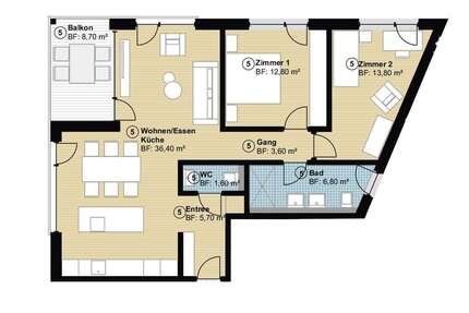 Wohnung Hildrizhausen - 3.5 Zimmer, 85 m&sup2;, 498.800&euro; | Angebot:25193806