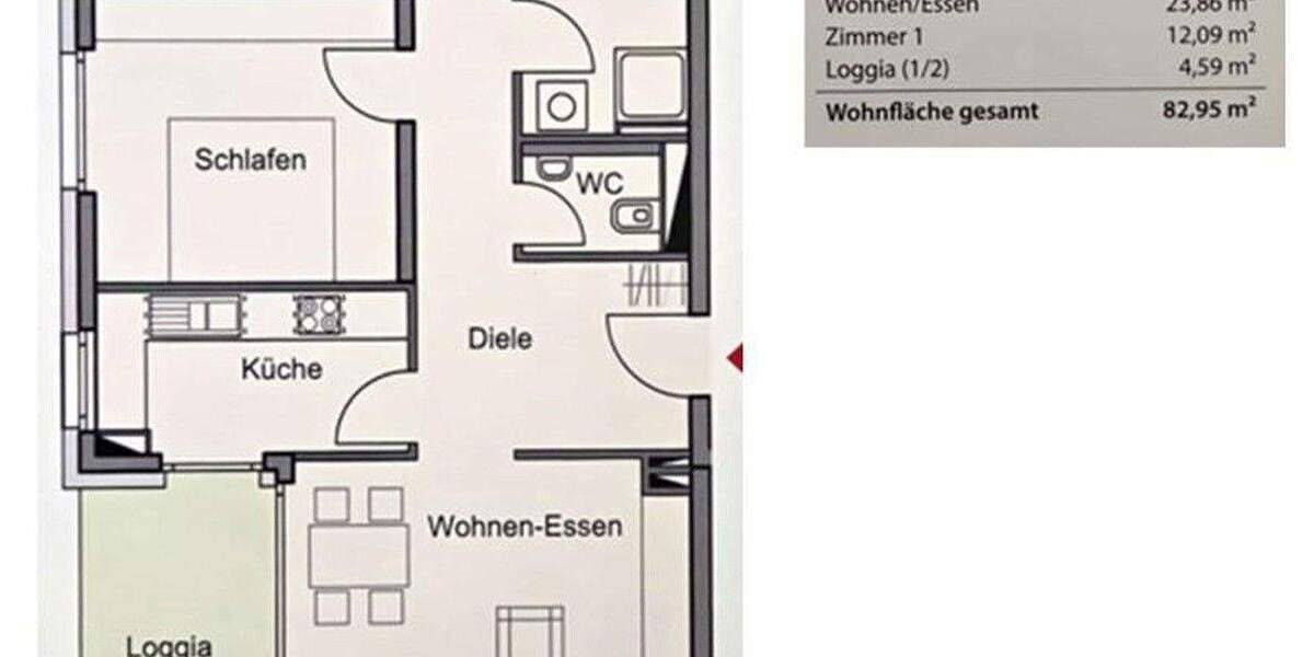 Etagenwohnung Holzgerlingen - 3 Zimmer, 83 m&sup2;, 424.000&euro; | Angebot:25854020