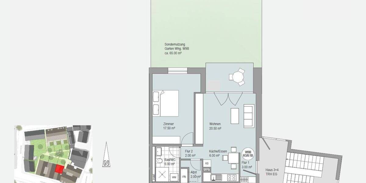 Terrassenwohnung Kirchheim unter Teck Kirchheim - 2 Zimmer, 65 m&sup2;, 1.140&euro; | Angebot:26714707