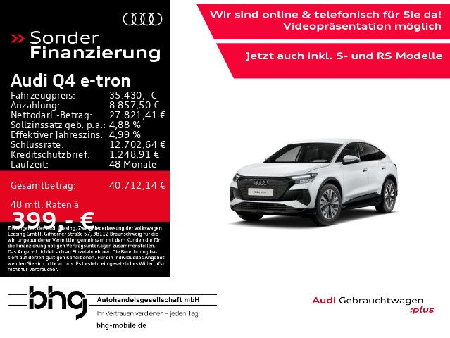 Audi Q4 e-tron 43.009 km 35.430 &euro; Reutlingen 72760