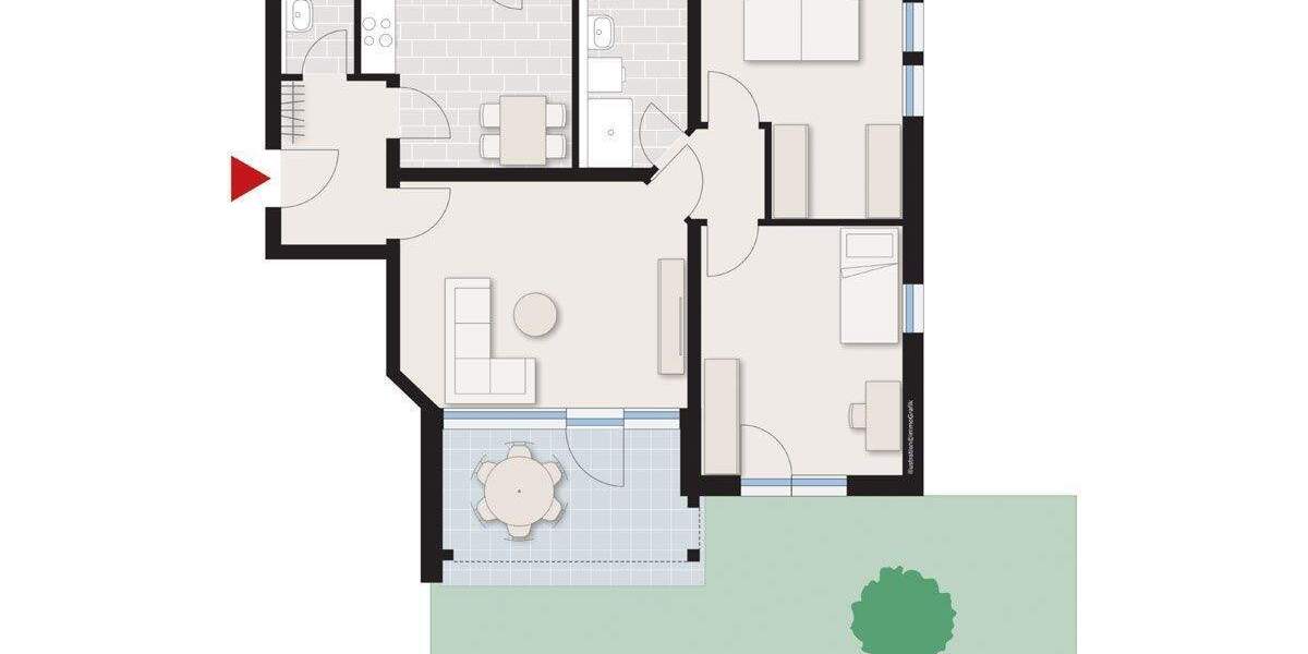 Etagenwohnung Filderstadt Plattenhardt - 3 Zimmer, 83 m&sup2;, 389.000&euro; | Angebot:25803142