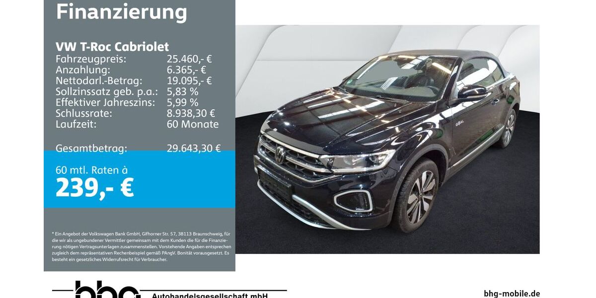 VW T-Roc 25.321 km 25.460 &euro; Mössingen 72116