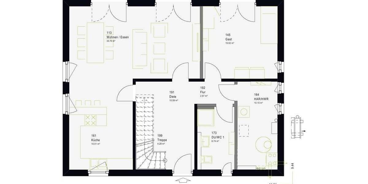 Einfamilienhaus Ammerbuch Entringen - 6 Zimmer, 185 m&sup2;, 609.659&euro; | Angebot:26703354