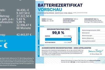 VW ID.3 8.145 km 34.930 &euro; Reutlingen 72770