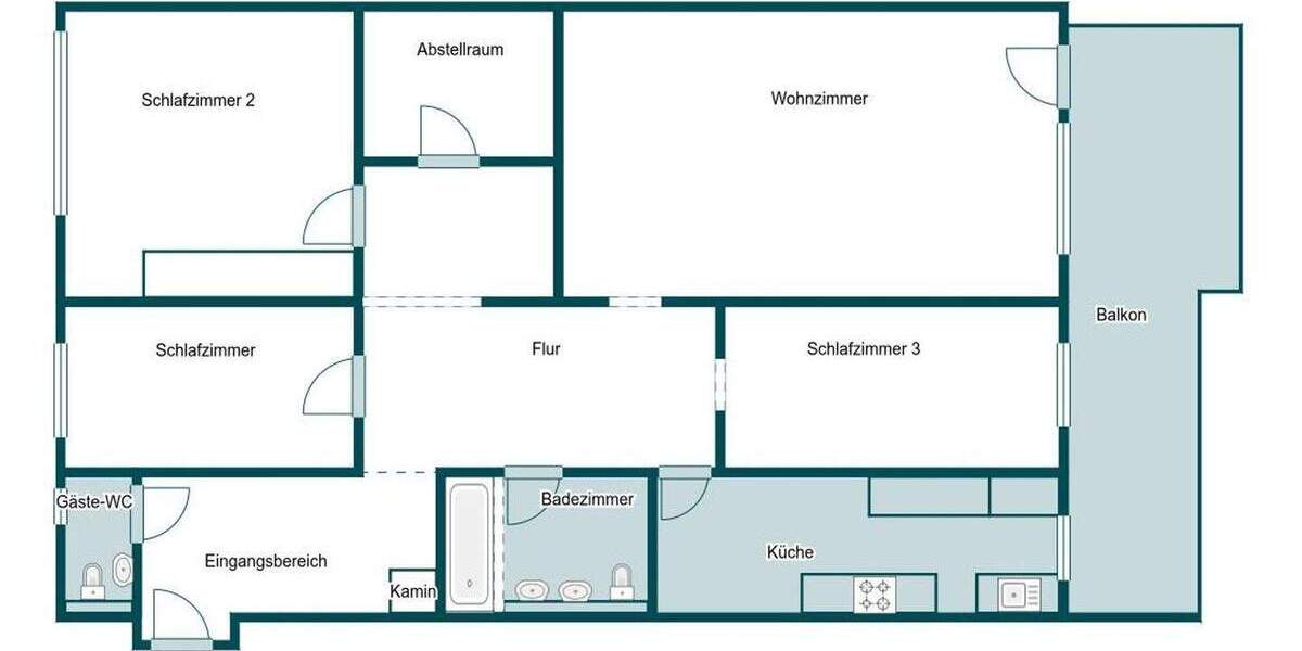 Etagenwohnung Reutlingen Innenstadt - 4 Zimmer, 129 m&sup2;, 359.000&euro; | Angebot:25740001