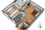 Etagenwohnung Böblingen Böblingen (Stadt) - 2 Zimmer, 61 m&sup2;, 750&euro; | Angebot:26188745