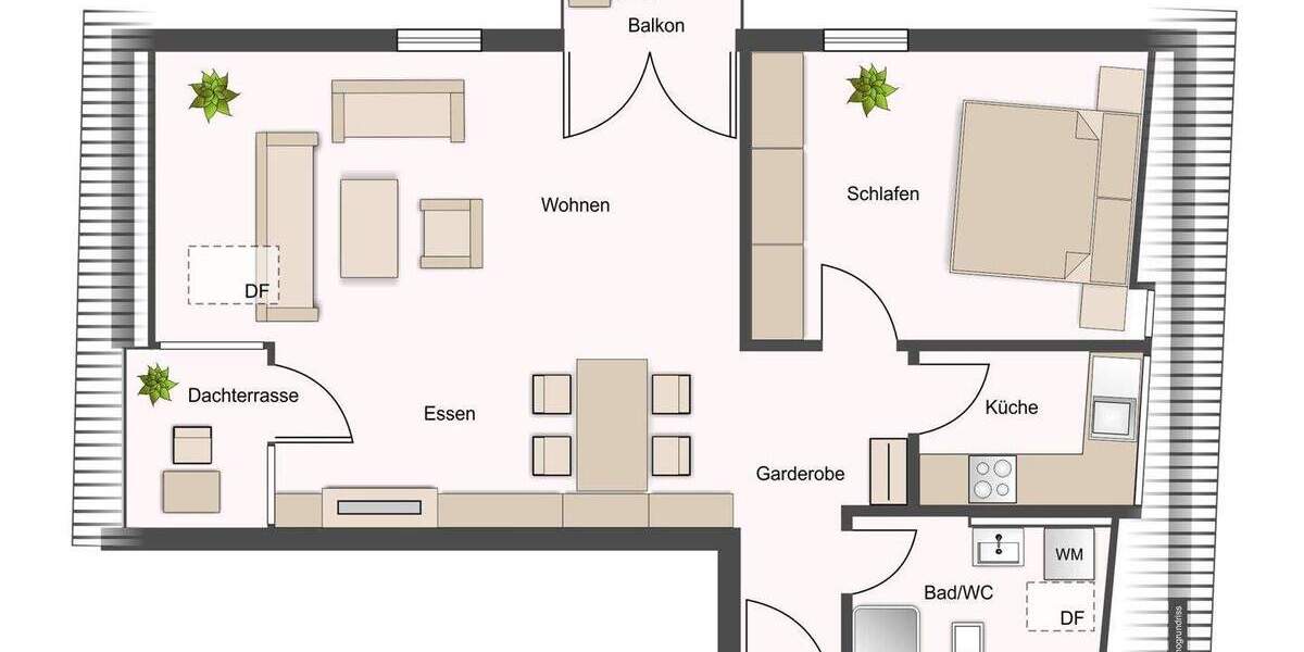 Etagenwohnung Kirchheim unter Teck Kirchheim - 2 Zimmer, 66 m&sup2;, 219.000&euro; | Angebot:25704147