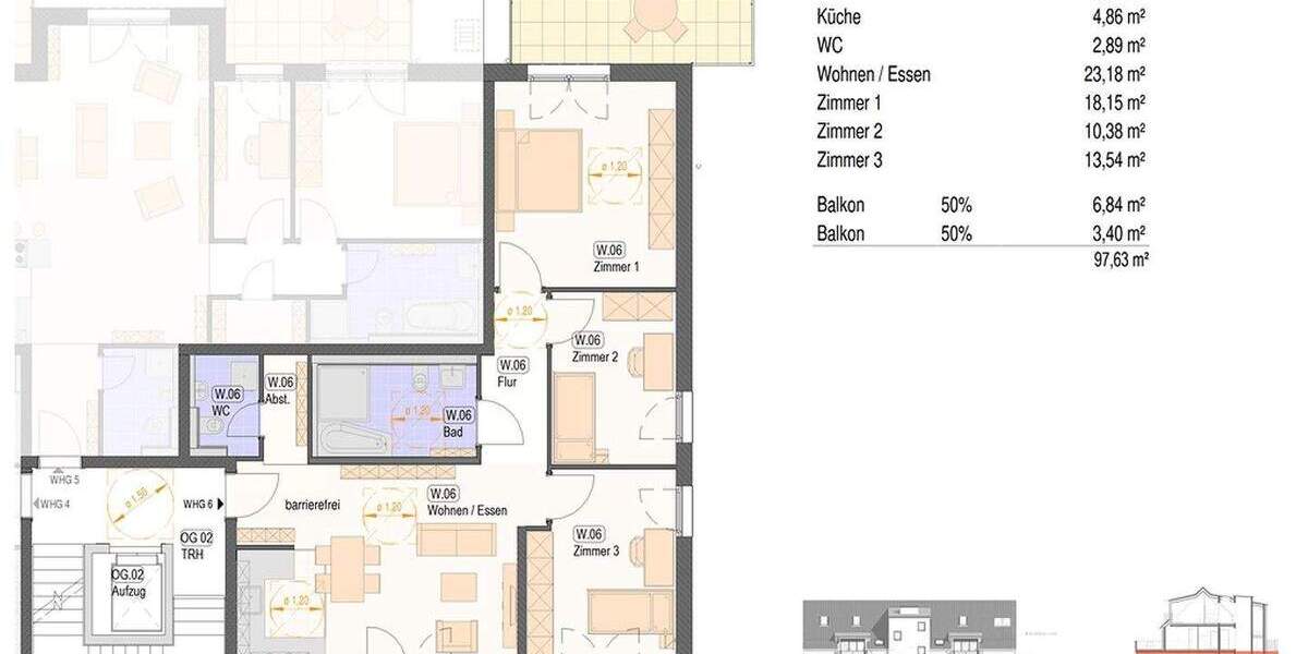 Etagenwohnung Nürtingen / Neckarhausen Neckarhausen - 4 Zimmer, 97 m&sup2;, 626.500&euro; | Angebot:25731833