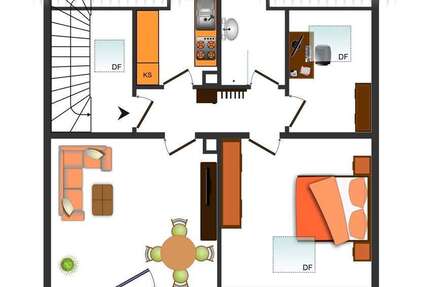 Wohnung Mössingen - 3 Zimmer, 46 m&sup2;, 188.000&euro; | Angebot:25875752