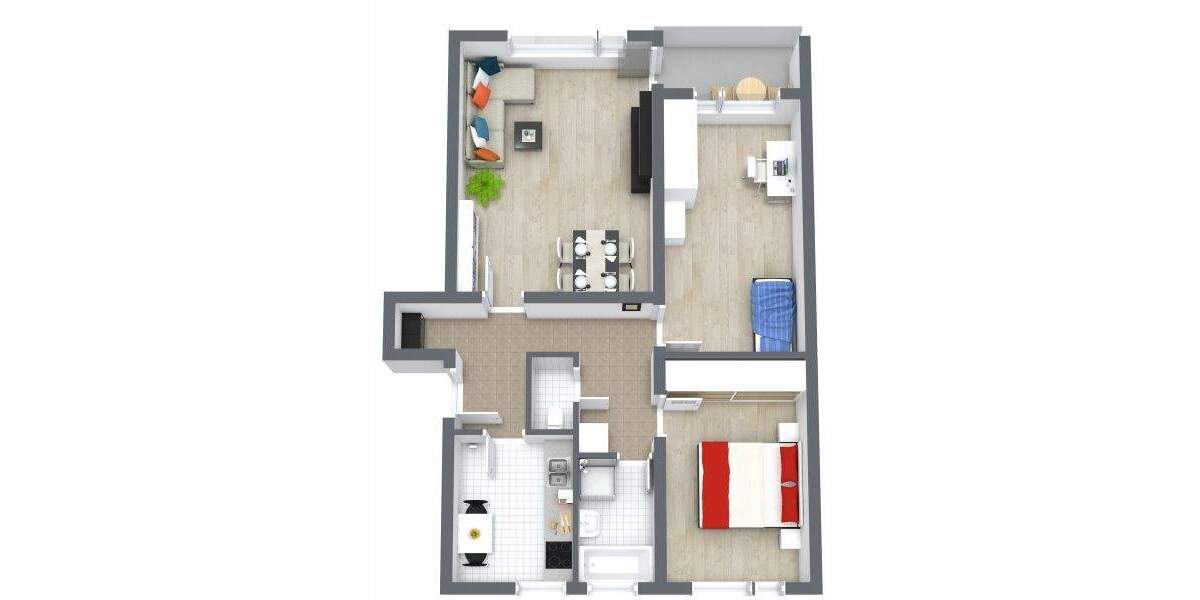 Etagenwohnung Metzingen - 3 Zimmer, 72 m&sup2;, 185.000&euro; | Angebot:25730068