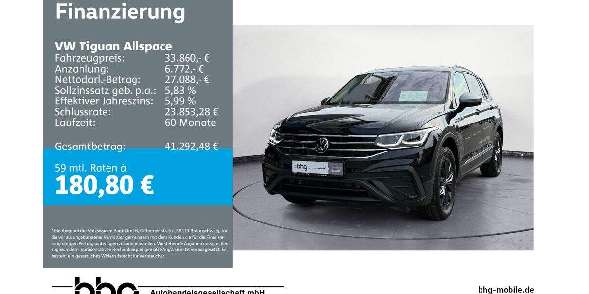 VW Tiguan Allspace 20.305 km 33.860 &euro; Metzingen 72555