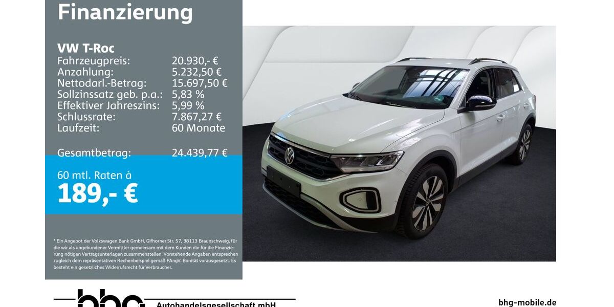 VW T-Roc 22.659 km 20.930 &euro; Reutlingen 72770