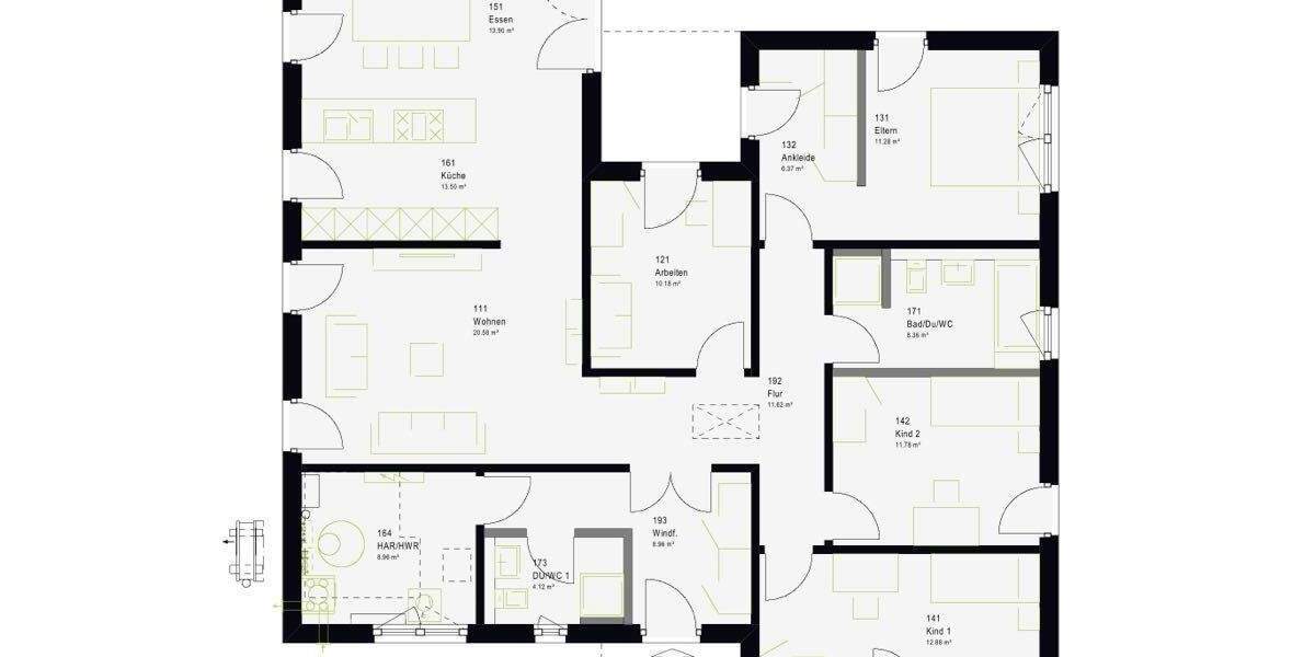 Bungalow Rottenburg am Neckar Bieringen - 5 Zimmer, 142 m&sup2;, 573.089&euro; | Angebot:25774151