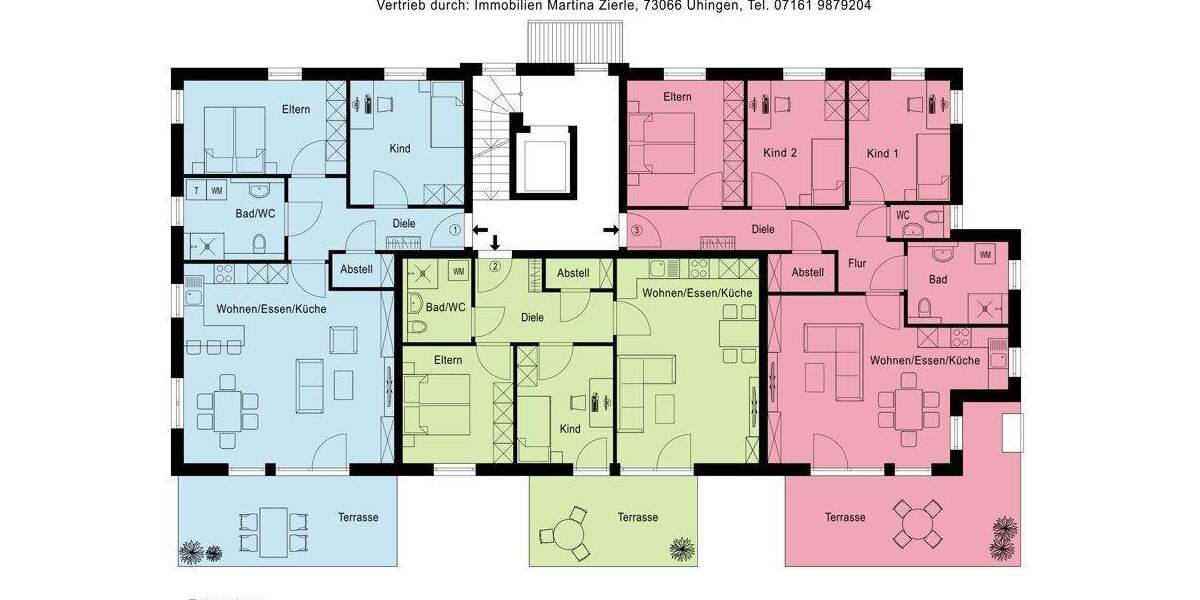 Etagenwohnung Hochdorf - 3 Zimmer, 88 m&sup2;, 429.000&euro; | Angebot:25676249