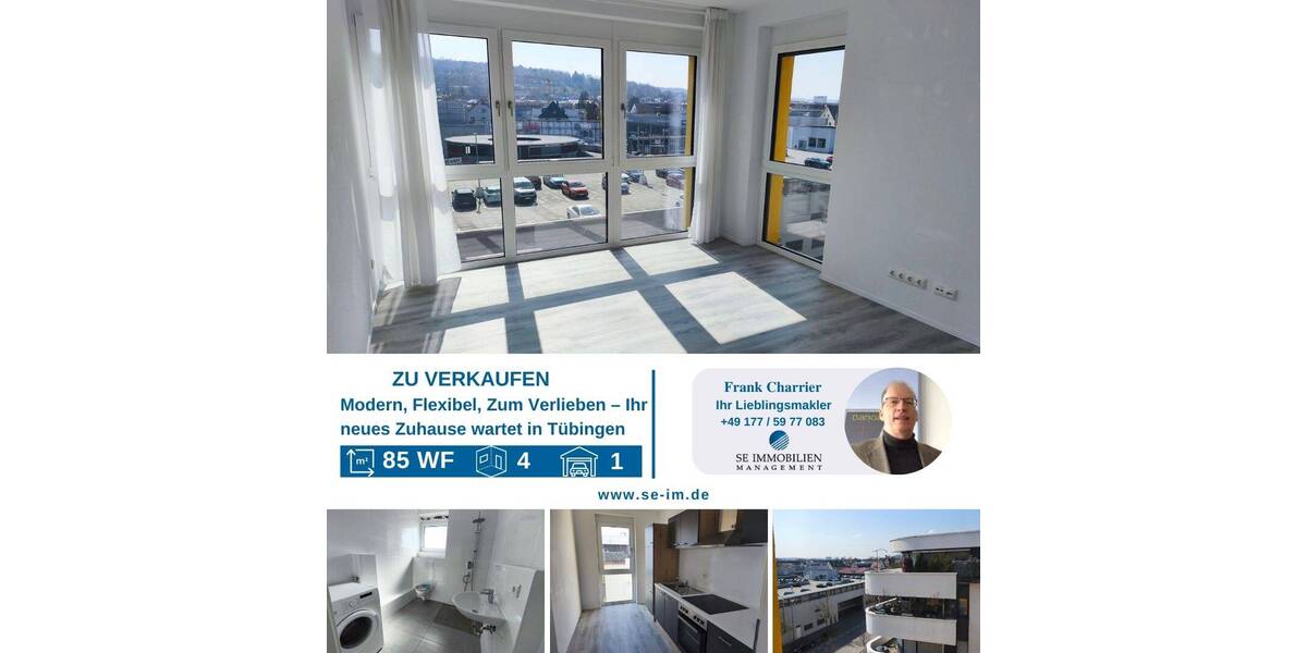 Etagenwohnung Tübingen Südstadt - 4 Zimmer, 85 m&sup2;, 649.888&euro; | Angebot:26029776