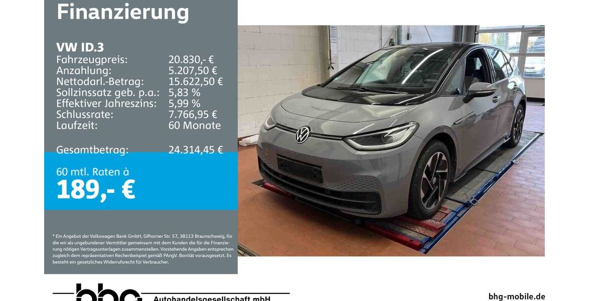 VW ID.3 57.214 km 20.460 &euro; Reutlingen 72770