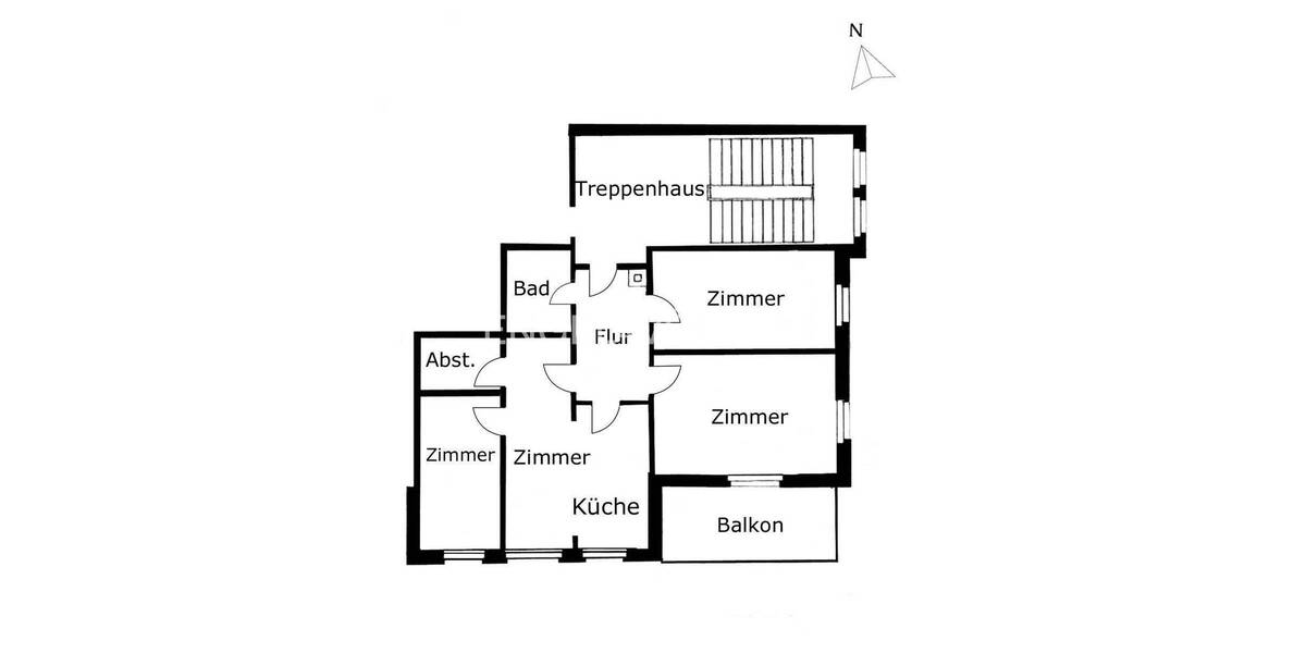 Etagenwohnung Tübingen Innenstadt - 4 Zimmer, 75 m&sup2;, 430.000&euro; | Angebot:26079927