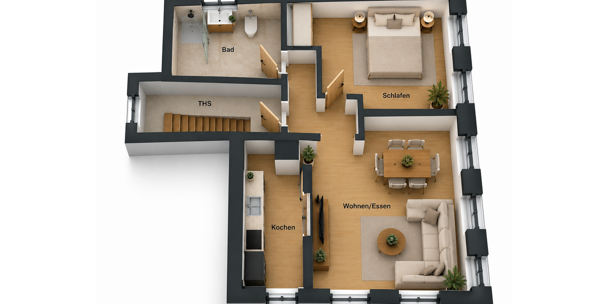Etagenwohnung Bad Urach - 2 Zimmer, 55 m&sup2;, 630&euro; | Angebot:27703430