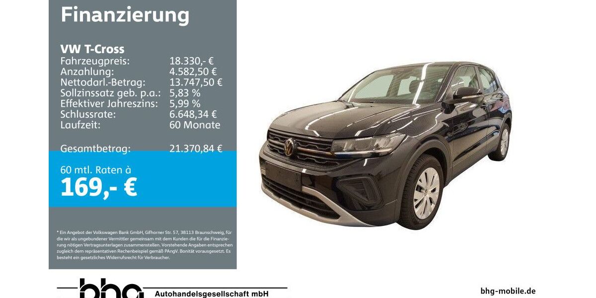 VW T-Cross 11.744 km 17.960 &euro; Mössingen 72116