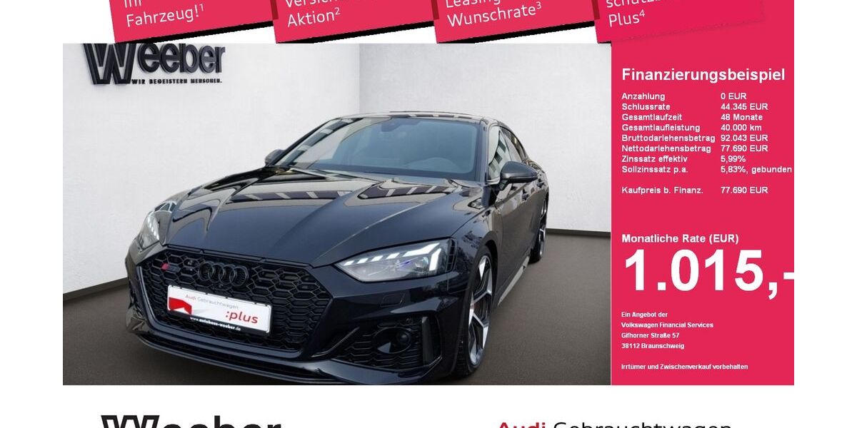 Audi RS5 20.589 km 77.690 &euro; Herrenberg 71083