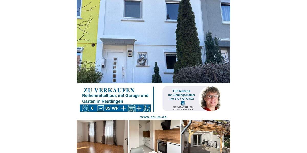Reihenmittelhaus Reutlingen Burgholz - 4 Zimmer, 85 m&sup2;, 329.000&euro; | Angebot:25748656