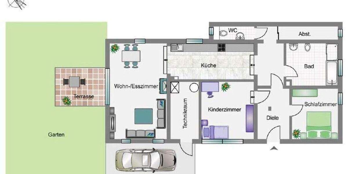 Etagenwohnung Reutlingen Rommelsbach - 3 Zimmer, 90 m&sup2;, 349.900&euro; | Angebot:25657484