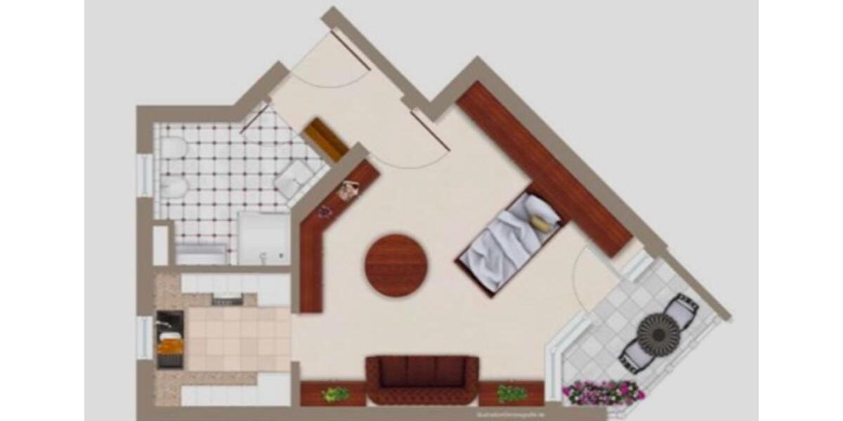 Etagenwohnung Sindelfingen Eichholz - 1.5 Zimmer, 37 m&sup2;, 750&euro; | Angebot:26033386