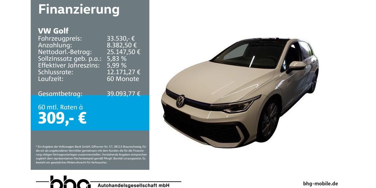 VW Golf 6.932 km 33.530 &euro; Mössingen 72116