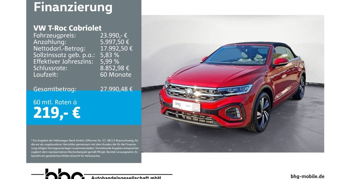 VW T-Roc 65.128 km 23.990 &euro; Reutlingen 72770