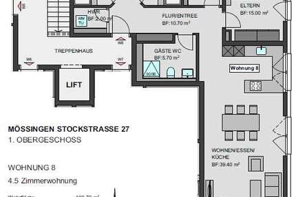 Wohnung Mössingen - 4.5 Zimmer, 109 m&sup2;, 584.900&euro; | Angebot:19813630