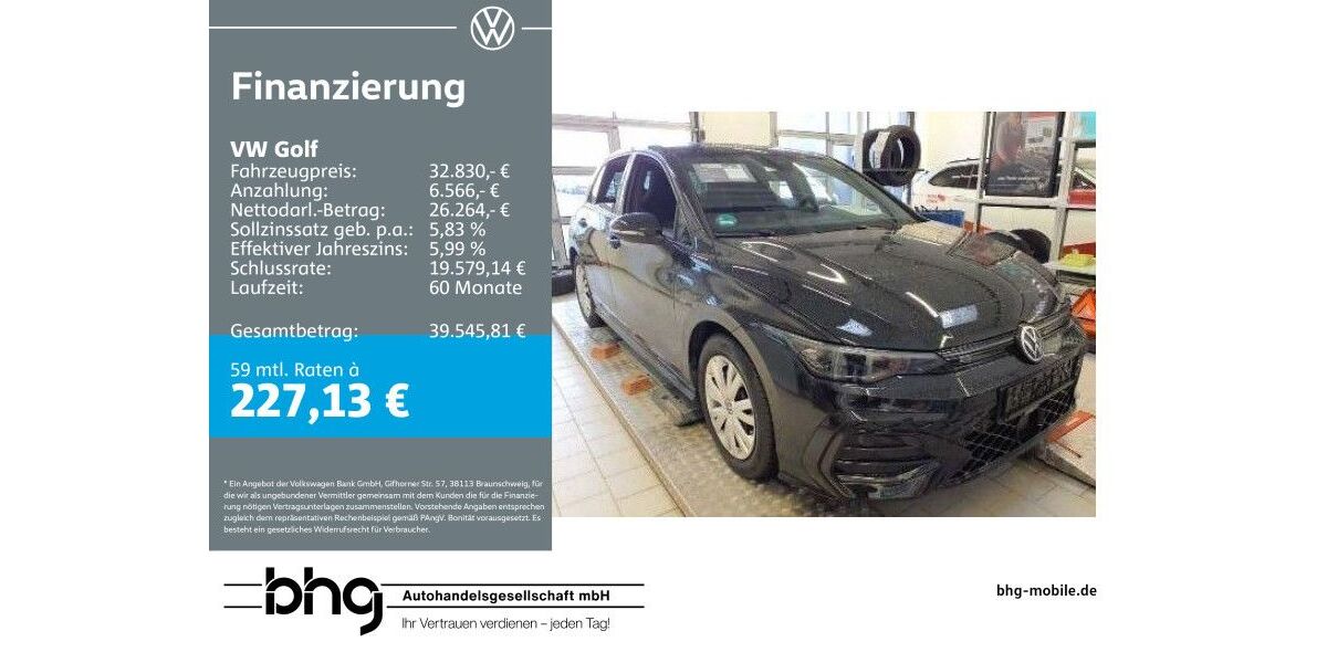 VW Golf 22.369 km 31.960 &euro; Mössingen 72116