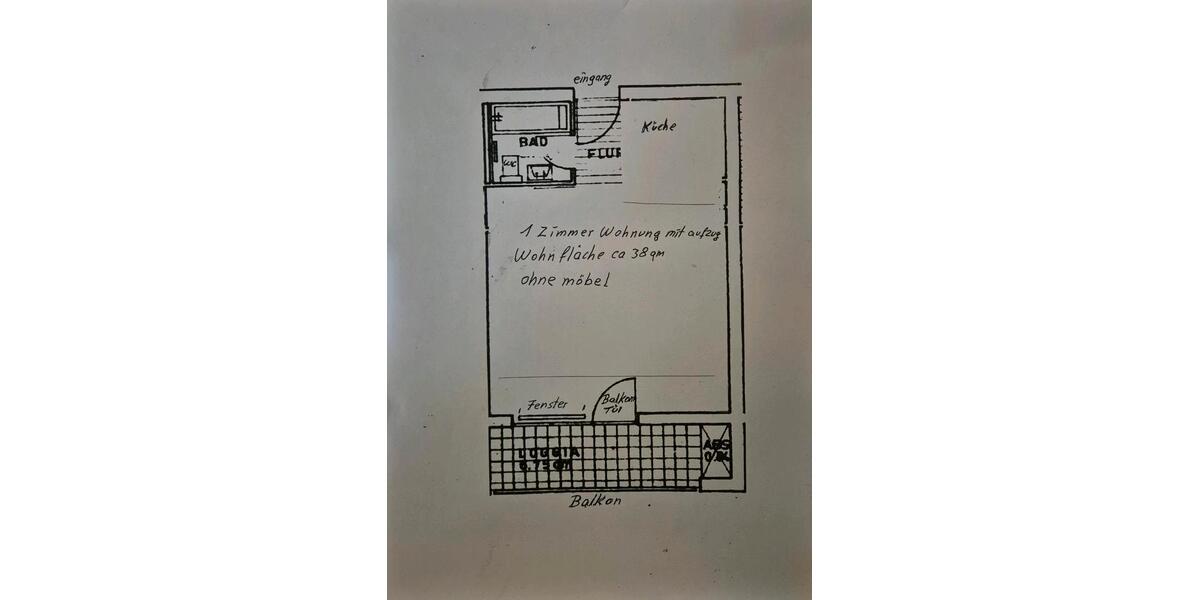 Etagenwohnung Reutlingen Orschel-Hagen - 1 Zimmer, 38 m&sup2;, 840&euro; | Angebot:27619759