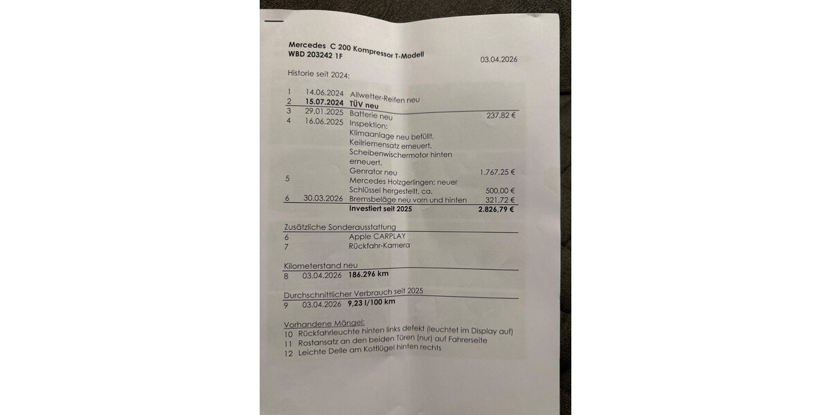 Mercedes-Benz Mercedes C 200 Kompressor T-Modell 185.000 km 3.300 &euro; Herrenberg 71083