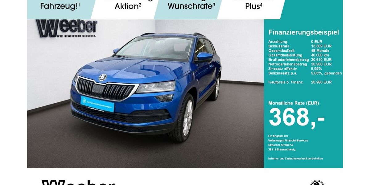 Skoda Karoq 63.338 km 25.180 &euro; Herrenberg 71083