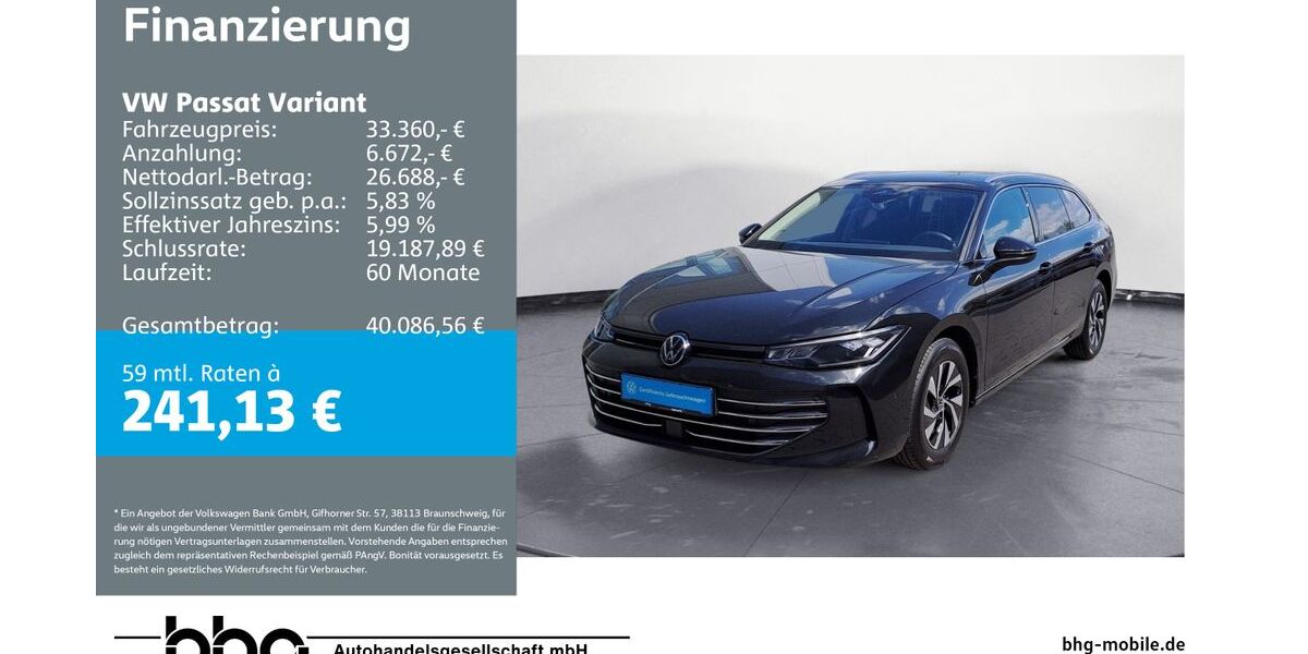 VW Passat Variant 23.207 km 33.360 &euro; Mössingen 72116