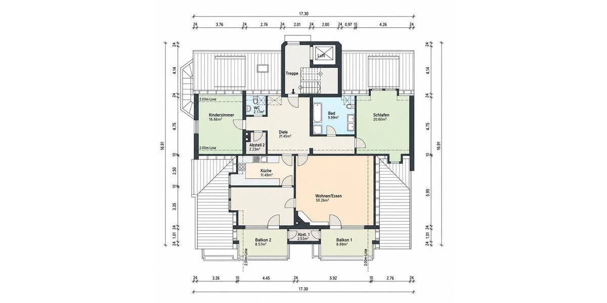 Dachgeschoßwohnung Kirchheim unter Teck - 4 Zimmer, 146 m&sup2;, 1.850&euro; | Angebot:27543065