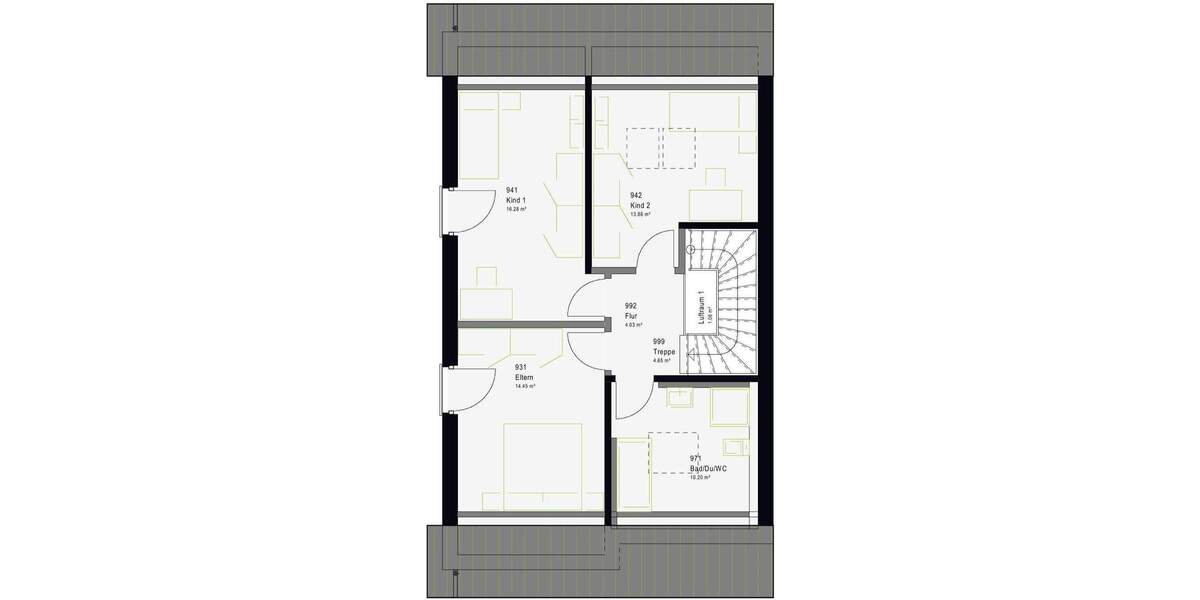Doppelhaushälfte Neustetten Wolfenhausen - 4 Zimmer, 139 m&sup2;, 393.689&euro; | Angebot:25733686
