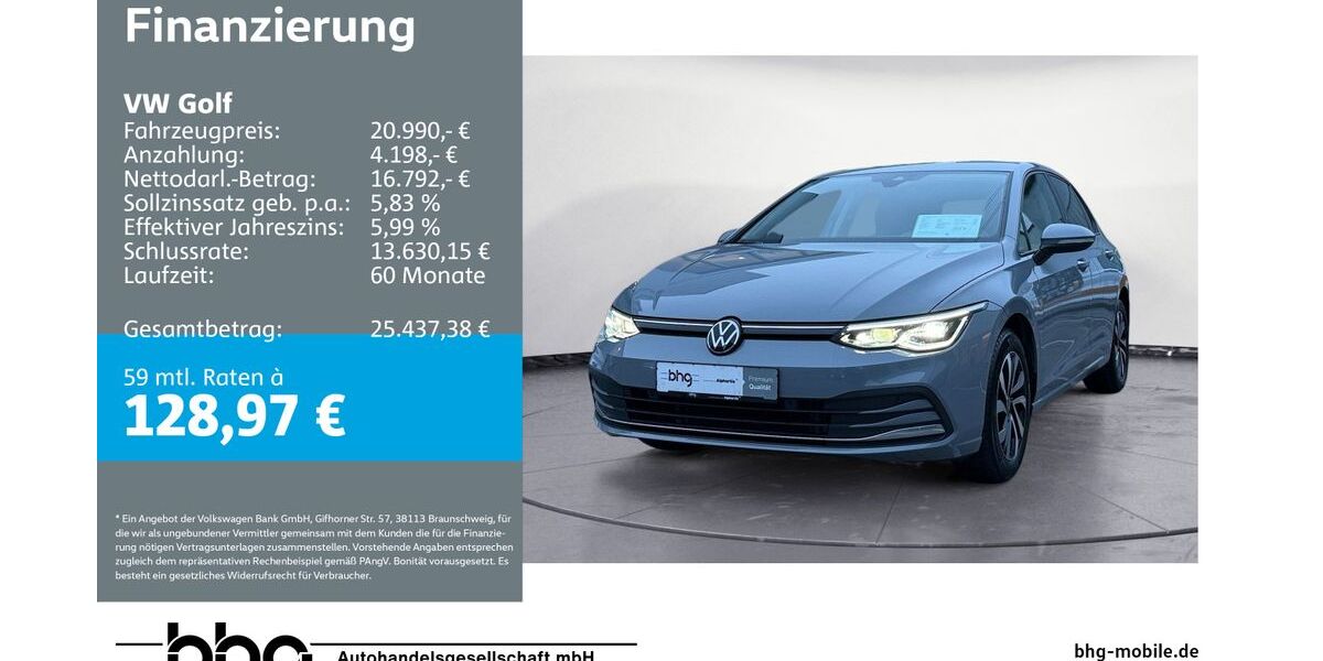 VW Golf 50.196 km 20.990 &euro; Metzingen 72555
